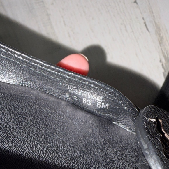 Tory Burch Mini Ballet Black Textured Flats Size 5 - Picture 11 of 14